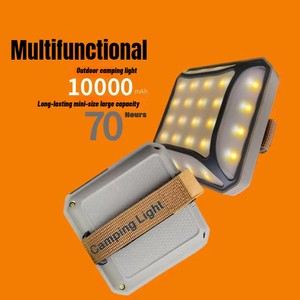 Multi-Functional Five-Sided Dual Colour Matching Emergency Tent Light Outdoor Camping Lamp