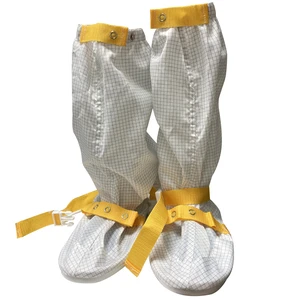 Allesd Washable Cleanroom Lab Antistatic Electronics Workshop Polyester Safety Shoes Boots Shoe Cover