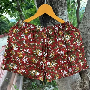 Women Plus Size Cotton Bohemian Short Summer Shorts