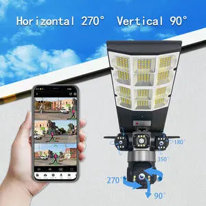 Waterproof 12MP Camera LED Work Light Phone App Monitoring Security Lamp for Outdoor Industrial/Residential Use