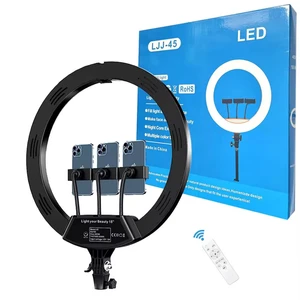 18inch Photo Studio RGB Ring Light LED Video Light Lamp Digital Photographic 416 LED Lights with 200cm Iron Tripod