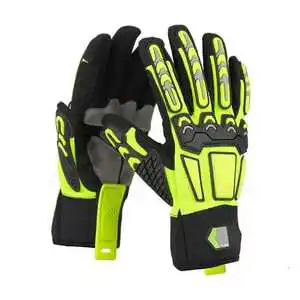 Automotive Heavy Equipment Workwear Anti Impact hand Safety Gloves Synthetic Leather ISEA 138-2019 Certified Gloves