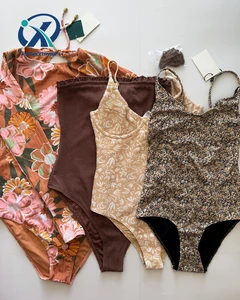 Brown Tone One Piece Swimsuit Different Style Custom Swimwear with Logo Low Moq Swimwear Manufacturer