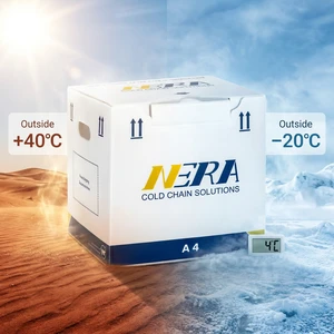 NERA A Series Extreme Temperature Duration Vaccine Cold Chain Box AI-Enhanced Max Thermal Endurance Parcel For Biologics