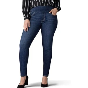 Women's Denim Pencil Pants Solid Breathable Quick Dry 100% Cotton Outdoor Customized Color High Quality OEM Service Wholesale