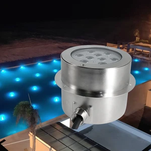 IP68 Waterproof Full Color RGB LED Pool Lighting 316L Stainless Steel Body with Warm White and RGBW CCT 3W Dimmable Pool Light