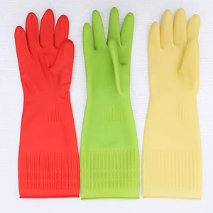 Kitchen Cleaning Latex Rubber Waterproof Gloves Durable Thickened Safety Glove for Housework and Industrial