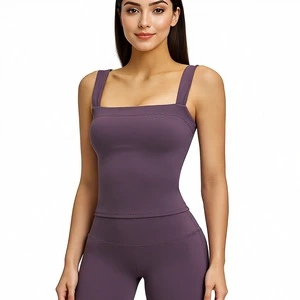 Yoga Vest with Chest Cushion Breathable High Elasticity for Exposed Backless Slim Fit Sports Bra for Women's Gym Fitness Wear