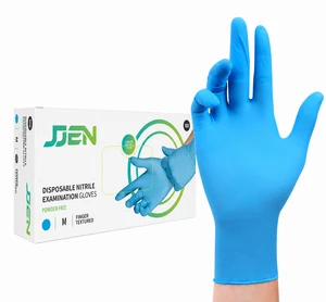 Blue Food Grade Hairdressing Oil-resistant Industrial Machinery Repair Labor Protection Disposable Powder Free Vinyl Gloves
