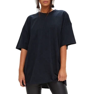 Plain Color Women'S T-Shirts Plus Size Shirts Women 230g Cotton Oversized Tshirt With Custom Logo 100% Cotton T Shirt
