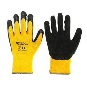 CHUANGYING Latex Coated Mechanical Gloves Colored Customizable Clean EN 388 Waterproof Anti-Cut Tear-Resistant Gloves