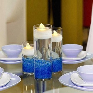Valentine's Day Christmas Halloween Vase Decoration Water Activated Floating Smokeless LED Candle Lights