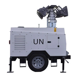 Generator Trailer Lighting Tower With Metal Halide or LED Floodlight