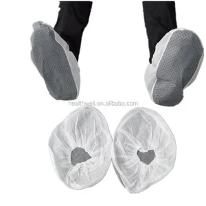 PVC Dotted Sole Disposable Overshoes with Non-Woven Anti-Slip Material Safety Product for Shoe Cover Protection