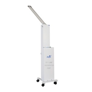 UV Lamp Air Sterilizer Double Tubes Sterilization Disinfection UVC Lamp Trolley Hospital Air Purifier With UV Lights Portable