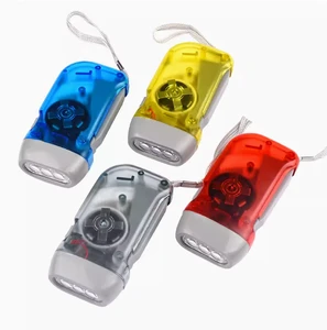 T three-lamp hand p hand piezo flashlight, transparent LED hand pinch flashlight, environmental protection flashlight