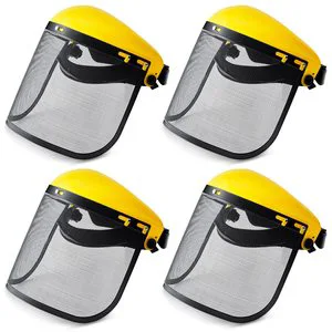 Safety Mesh Face Shield for Lawn Mowing Gardening and Weed Wacker Protective Face Shield Mask