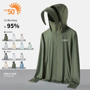 Sun Protection Jacket Fishing Long Sleeve Anti UV Outdoor Ice Silk Hoodie Mens Breathable Quick Dry Lightweight Sportswear