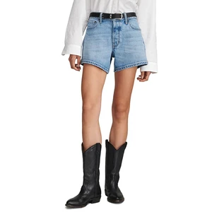 2026 Women's Casual Straight Mid Button Detail High Quality Cotton Denim Shorts Light Weight Breathable Quick Dry Customized