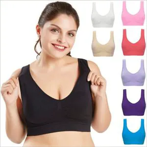 Plus Size Bras for Women Seamless Bra With Pads Big Size 5XL 6XL Bralette Push up Brassiere Bra Vest Wireless