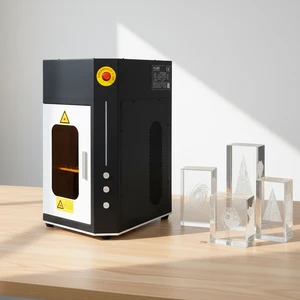 Enclosed 355nm 3D Crystal 5W UV Laser Inner Engraving Machine Photo Gifts DIY Glass Artworks Laser