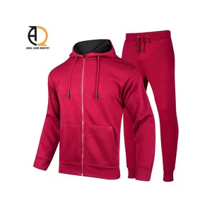Mens Casual Track Suit Two Pieces Sets With Sweat Jacket and Pants Mature Man's Classic Autumn Sports Clothing Suit Set