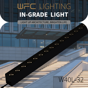 48W IP67 Waterproof Aluminum Linear LED Brick Lights 6000K Daylight Dimmable Landscape Illumination Ground Underground Lighting