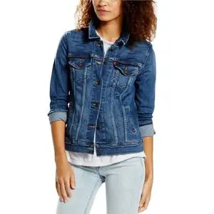 Custom Brand Logo Women's Denim Jean Jackets Genuine Acid Washed Knitted Breathable Wholesale Price