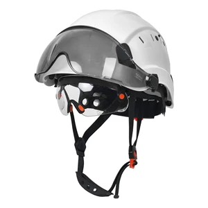 High Quality ABS Breathable Adjustable Hard Hat Double Visor Eye Protection Design Construction Hard Hat