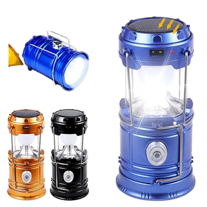Solar Garden Light Multi-functional Solar LED Flashlight Portable Waterproof Emergency Work Light Handheld Camping Tent Light