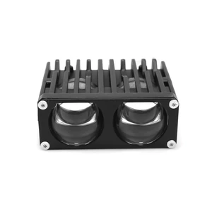 2 Inch LED Grille Light with High Low Beam & Fan - 160W High Power for Auto Truck Motorcycle Projector Lens Grille Light