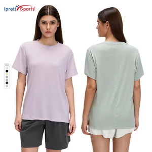 Women's Plus Size Breathable Lightweight Spandex Yoga Fitness T-Shirt