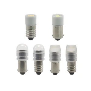 E10 LED Bulb Miniature 6.3V 12V 24V Indicator Lamp for Scientific Experiment Equipment Flashlight Signal Light Replacement White