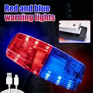 Small Rechargeable Plastic LED Flash Light High Brightness IP65 Rated Night Running Security Shoulder Warning Light for