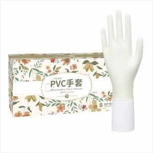 Disposable PVC Gloves Transparent Powder Free Vinyl Safety Touchscreen Waterproof Anti-Slip for Food Household Baking Use