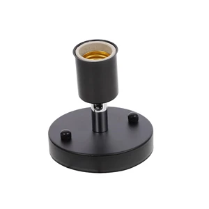 E26 E27 180 Degree Adjustable Ceiling Wall Mounted Lamp Holder Socket for Modern Home and Commercial Lighting