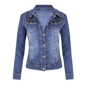 2025 Women Denim Jacket | Casual Long Sleeve Button Down Jean Coat with Pockets | Spring/Autumn Windbreaker Outerwear