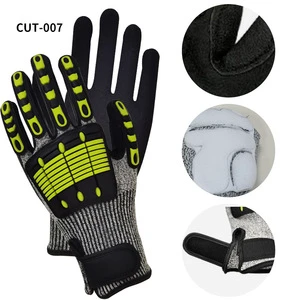 Heavy Duty Nitrile Sports Safety Gloves Soft Breathable Anti-abrasion Waterproof Windproof Hook Loop Closure Men Women DIY