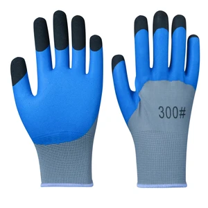 High Quality High Slip Resistance Abrasion Resistance Latex Coated Waterproof Anti-Cut Anti-Static Labor Protection Gloves