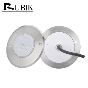 IP68 Salt Water LED Swimming Pool Light Stainless Steel 316 Body RGBW Color Temperature Warm White 12V DC Ra80 50000 Hours