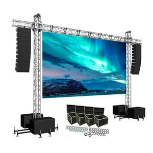 Aluminum Indoor Portable P2.6 P3.91 LED Screen DJ Booth Portable LED Display 3.91mm Indoor Rental Modular LED Video Walls