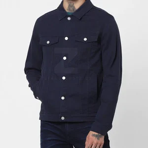 Wholesale Custom Logo Front 100% Cotton Men's Jeans Jacket Breathable Eco-Friendly High Quality Outdoor Winter Use