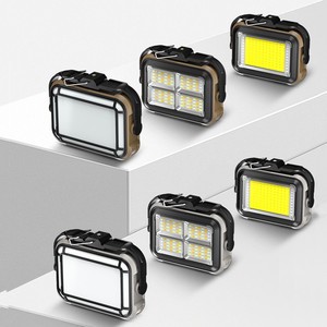 New Rechargeable Solar Flood Light Outdoor Portable LED Spotlight With Magnet Work IP55 Waterproof 3 Modes For Workshop Use