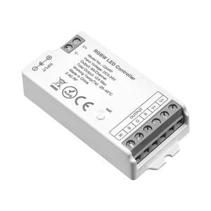 2.4GHz RF Wireless Remote LED Dimmer RGB W LED Controller Support Dimming Brightness and Color Changing