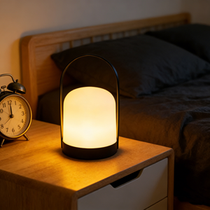 Portable Cordless Camping Lantern with 80 Lumens up to 17 Hours Runtime IP44 Waterproof Includes 3 AA Batteries