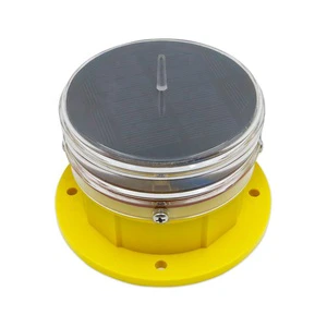 IP68 Customized Flash Code Solar Powered Avigation Signal Lights For Beacon Obstacle
