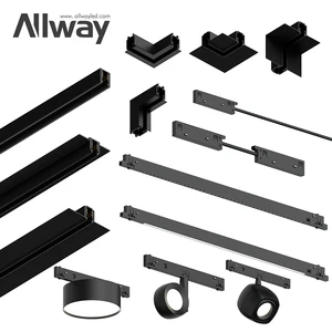 Modern Design Aluminum Hotel Office Home Adjustable Angle LED Ceiling Track Lamps Led Recessed Track Lights Spot Light System