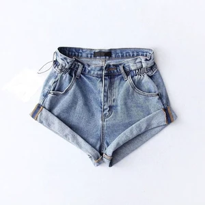 Factory made denim shorts Latest Design Denim shorts for Women Washed Ripped Jeans Short Women Short Jeans for Girls