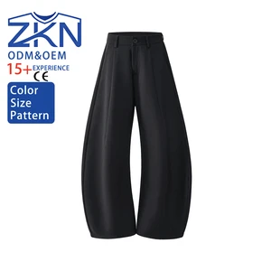 Retro Straight Wide-leg Casual Woolen Trousers With A High-end Feel Loose And Versatile Slimming Suit Pants For Men In Autumn