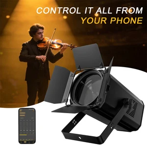 SHEHDS 200W APP Control LED COB Par Light Motorized Zoom Stage Light DMX Control High CRI For Wedding Club